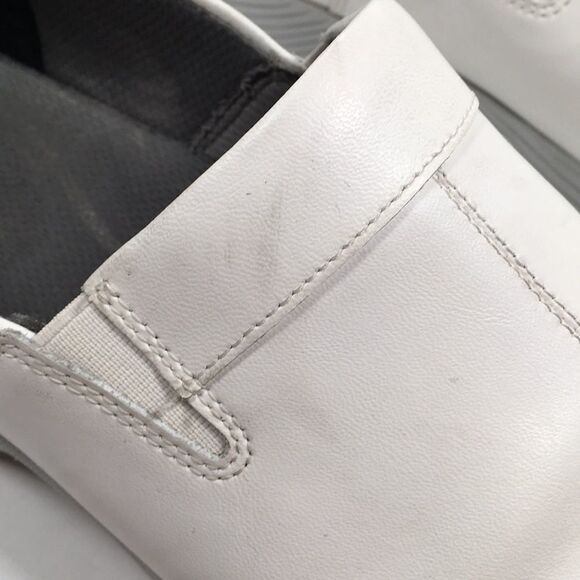 DANSKO Work Wonders Women's EU 41 US 10.5 Shoes White Leather Closed Heel Clogs - Picture 13 of 14